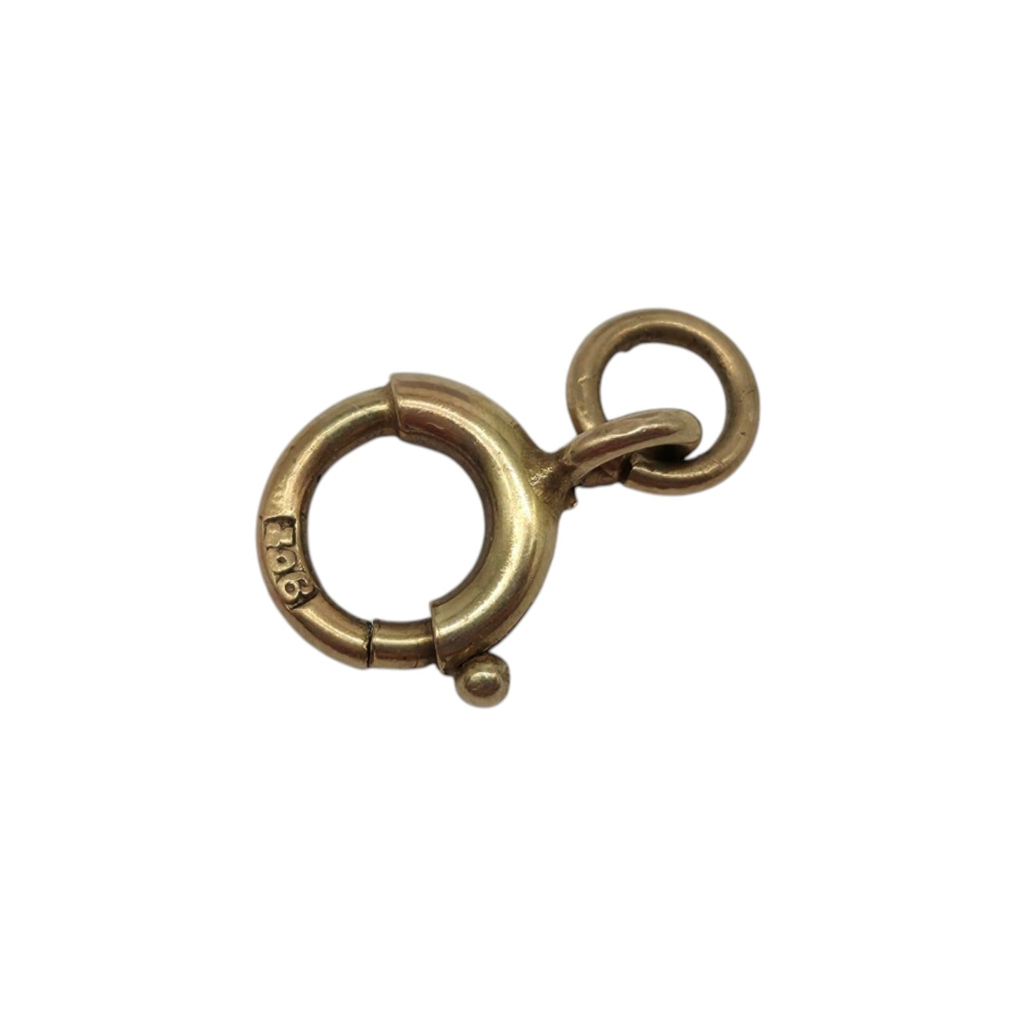 Antique 9ct 375 Yellow Gold Bolt Clasp c.1900 L 0.9 cm 0.3 g.