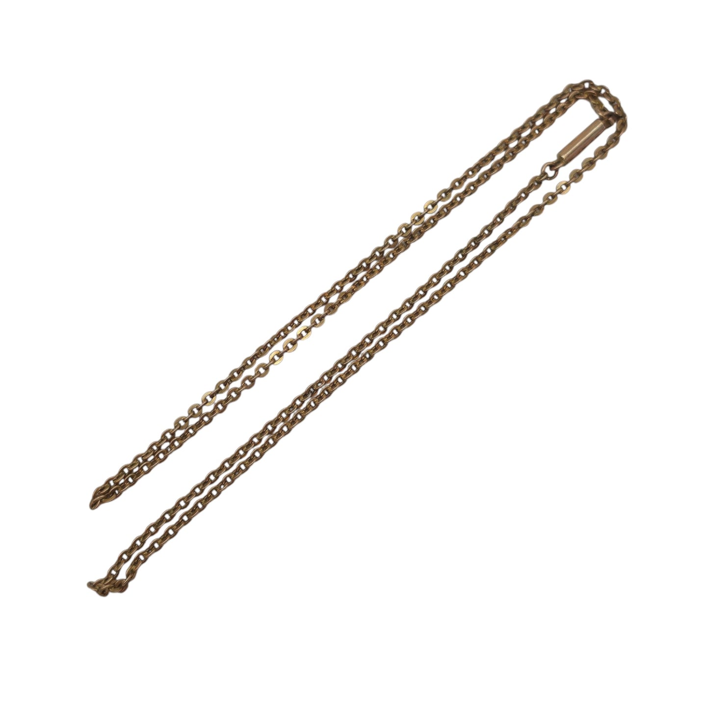 Antique 9ct Rose Gold Cable Link Chain c.1900 L 42.0 cm 3.5 g.