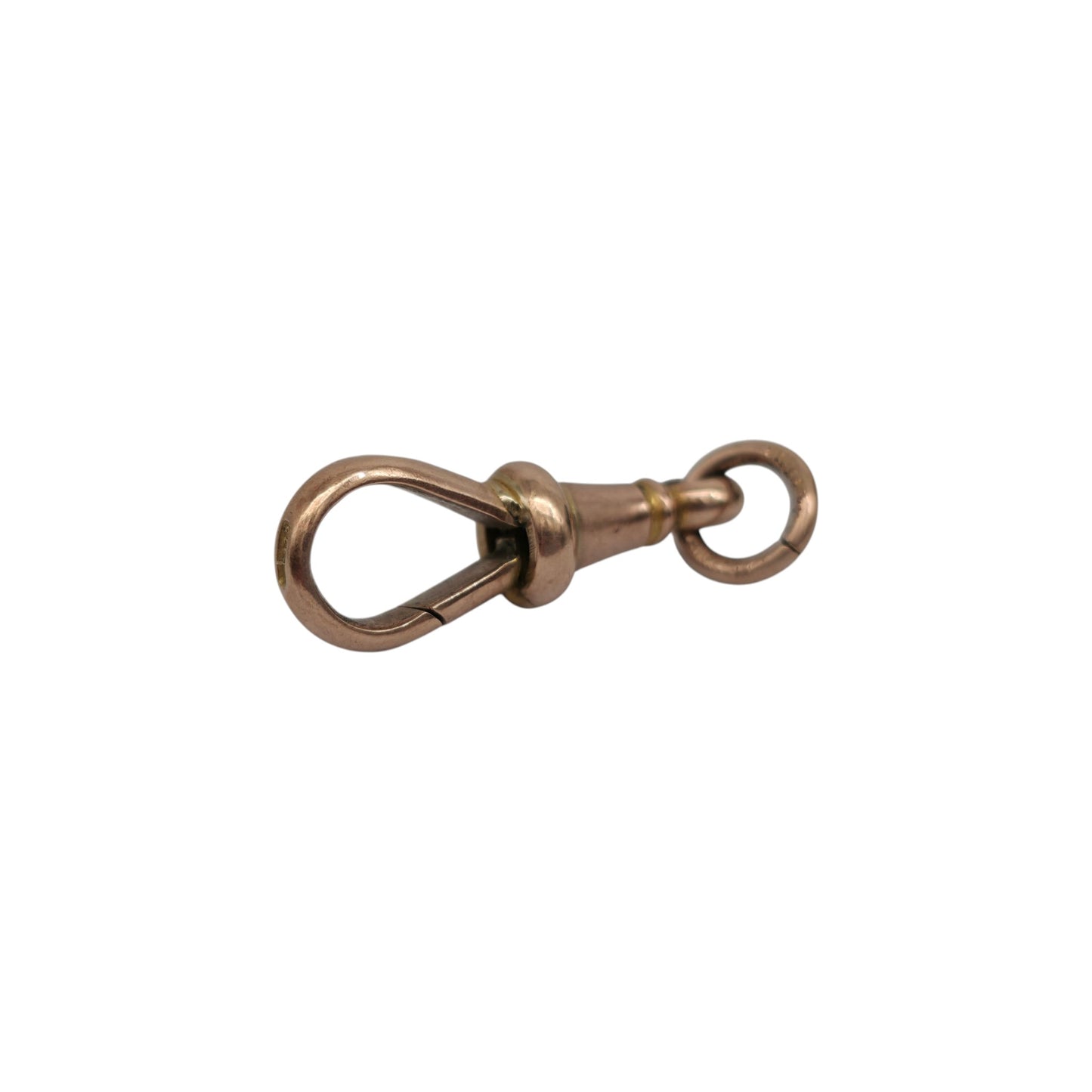 Antique 9ct 375 Rose Gold Dog Clip c.1900 L 2.2 cm 2.4 g.