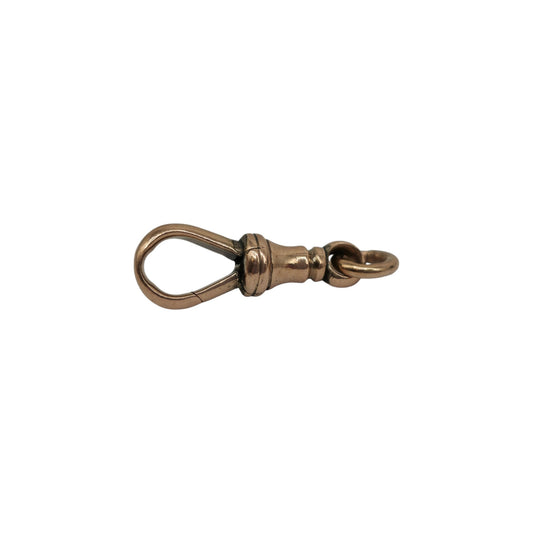 Antique 9ct 375 Rose Gold Dog Clip c.1900 L 2.1 cm 2.1 g.