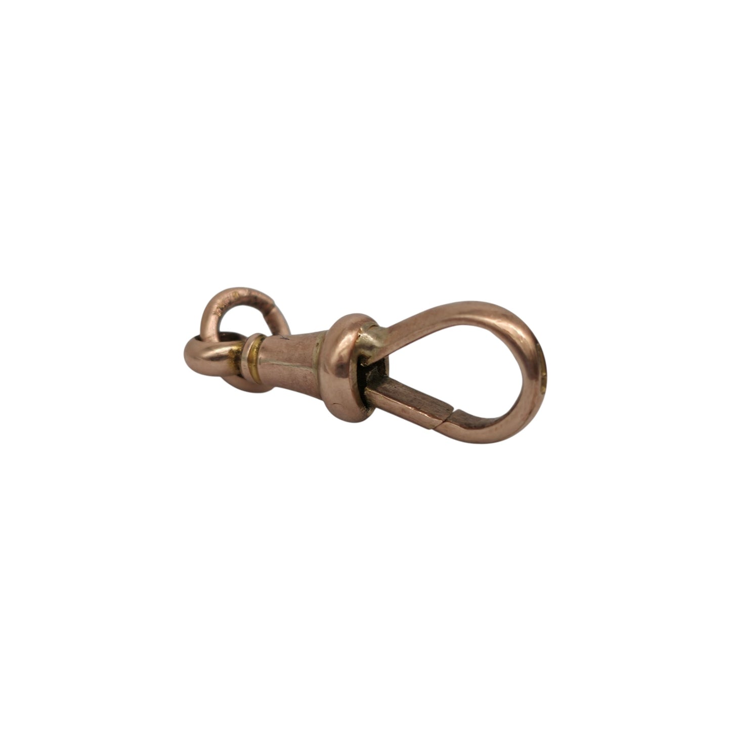 Antique 9ct 375 Rose Gold Dog Clip c.1900 L 2.2 cm 2.4 g.