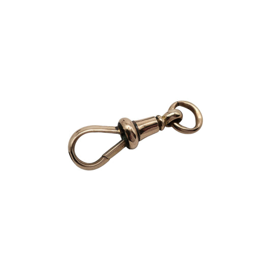 antique 9ct gold Swivel Dog Clip