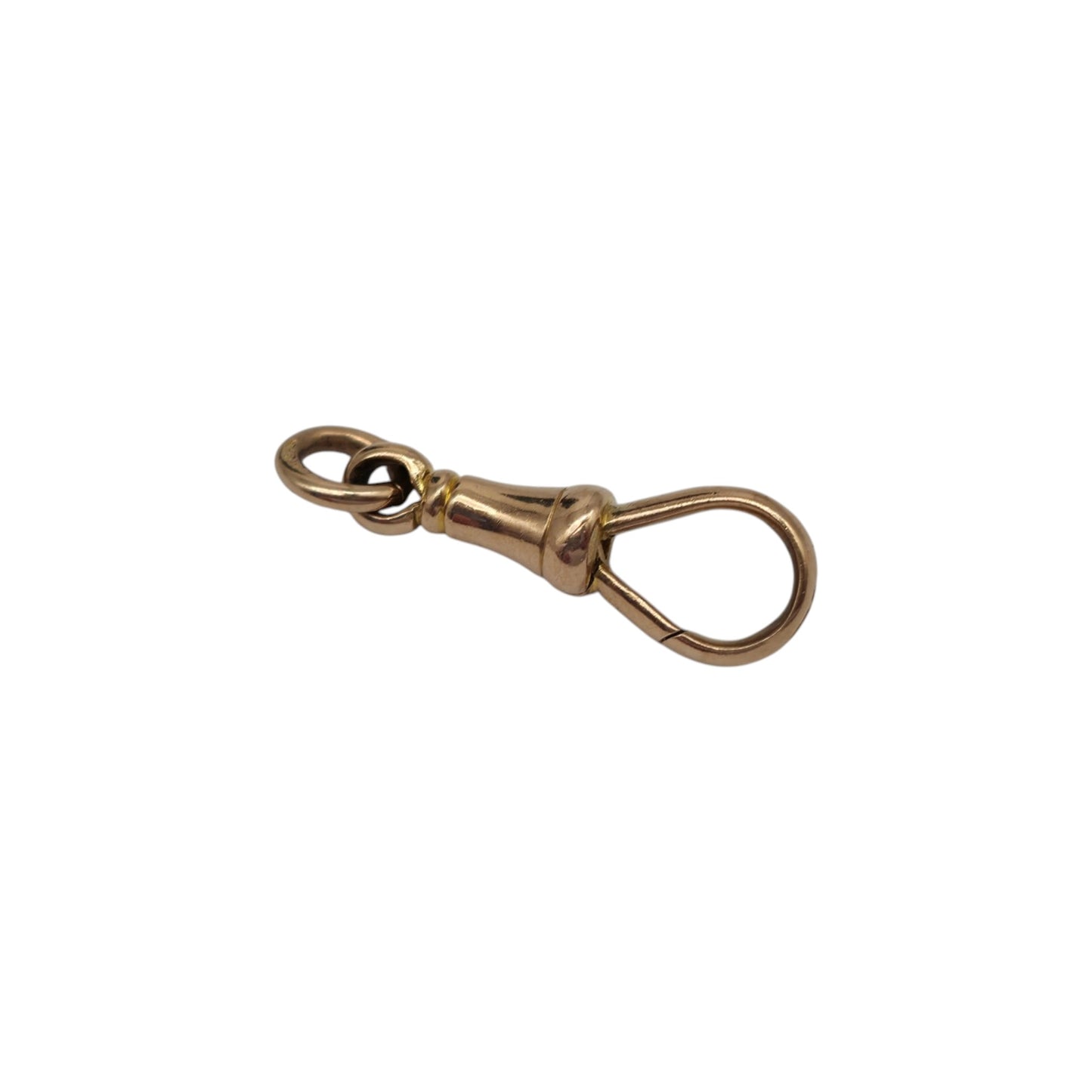 Antique 9ct 375 Rose Gold Dog Clip c.1900 L 2.1 cm 1.7 g.
