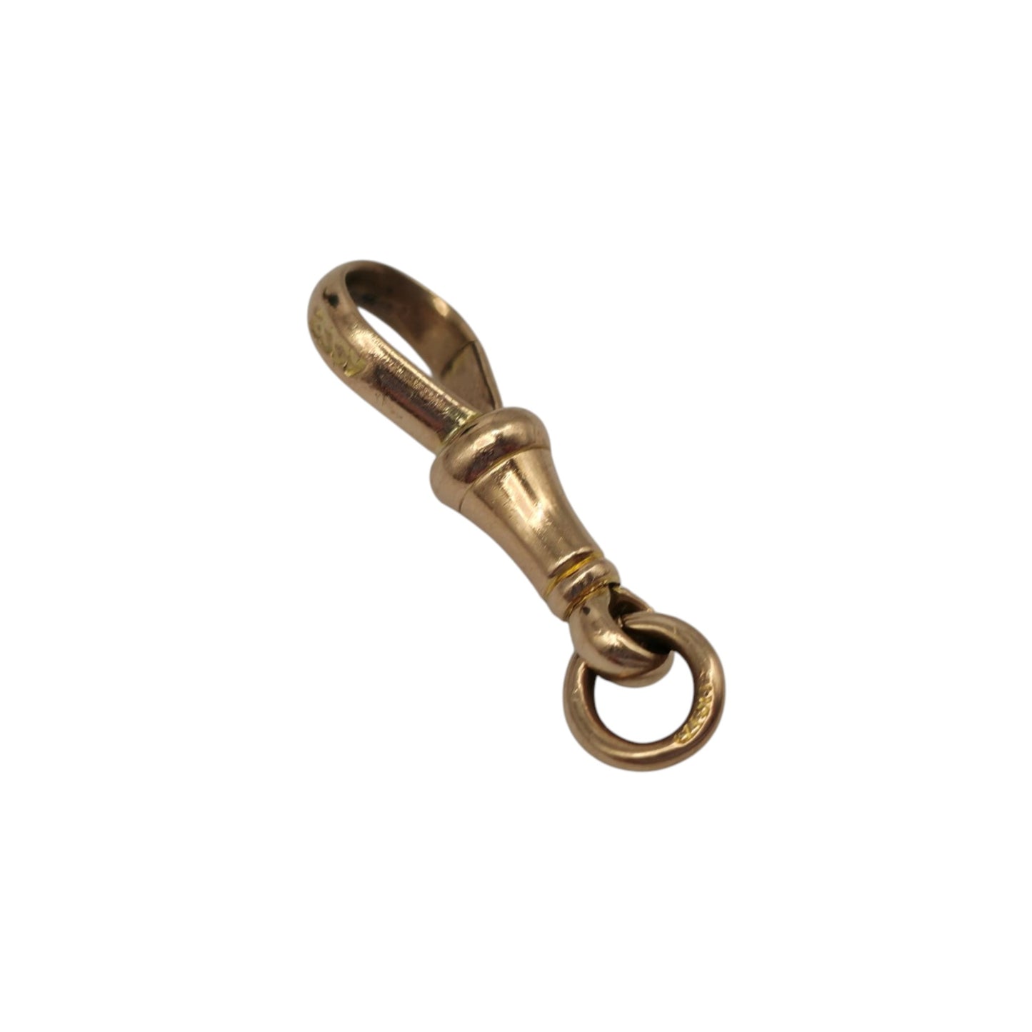 Antique 9ct 375 Rose Gold Dog Clip c.1900 L 2.1 cm 1.7 g.