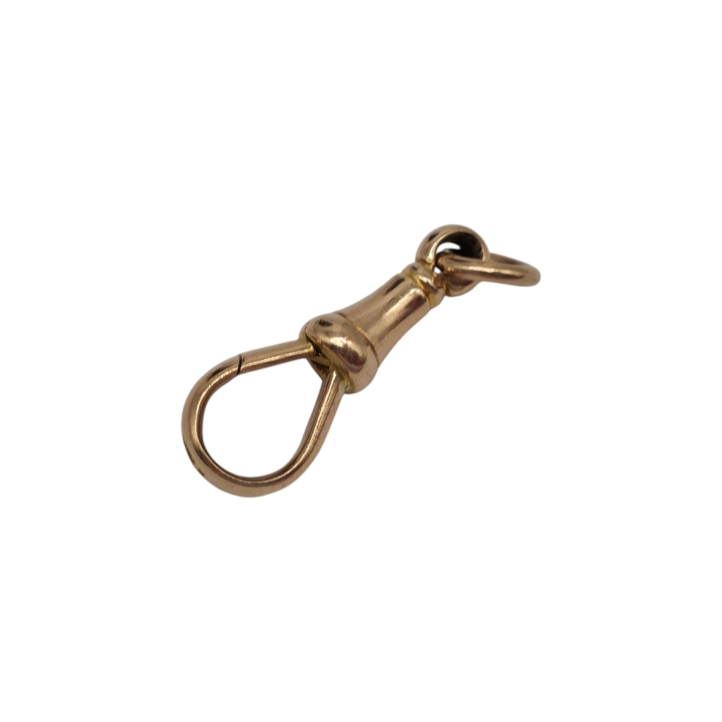Antique 9ct 375 Rose Gold Dog Clip c.1900 L 2.1 cm 1.7 g.