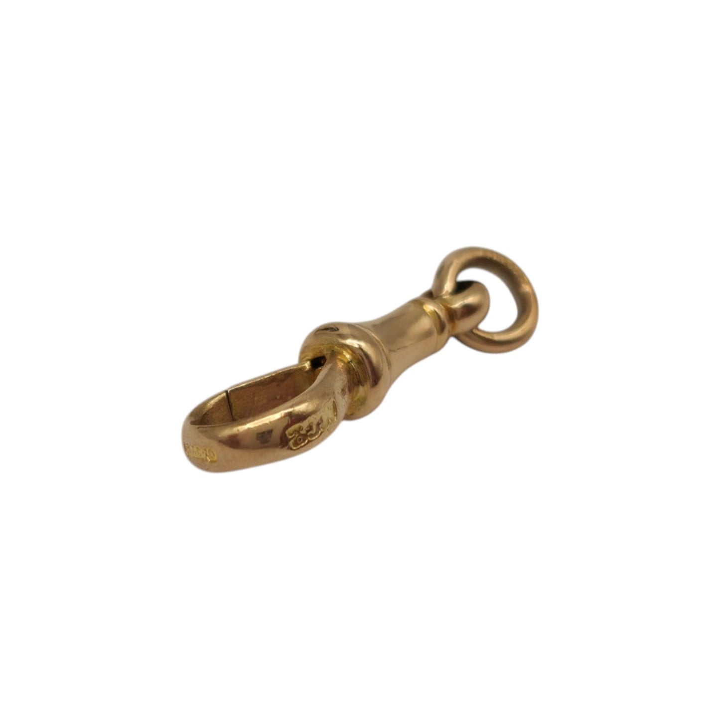 Antique 9ct 375 Rose Gold Dog Clip c.1900 L 2.1 cm 1.7 g.