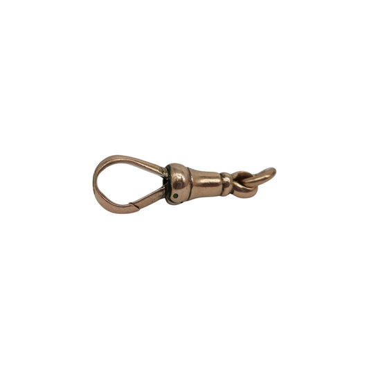 Antique 9ct 375 Rose Gold Dog Clip c.1900 L 2.3 cm 2.0 g.