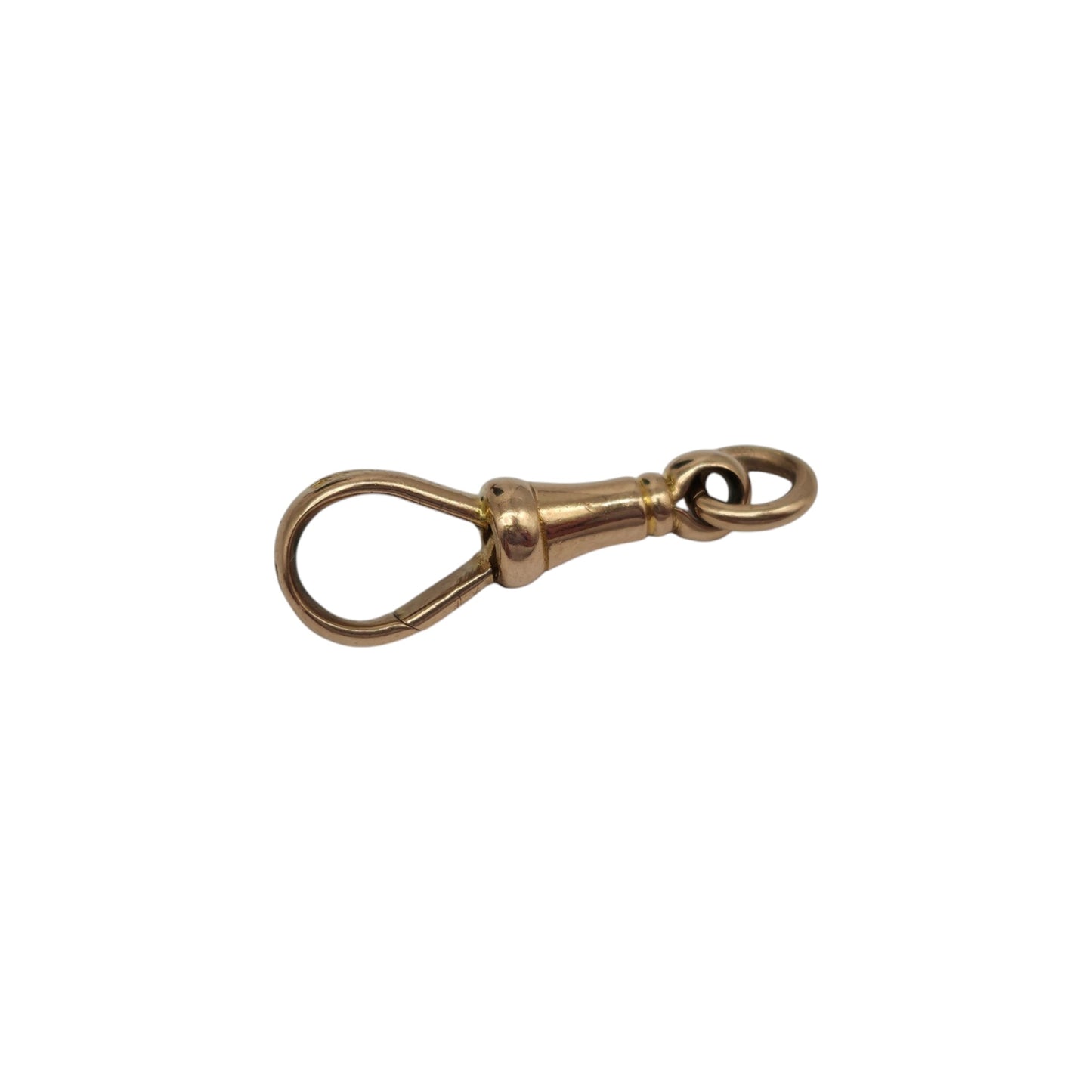 Antique 9ct 375 Rose Gold Dog Clip c.1900 L 2.1 cm 1.7 g.