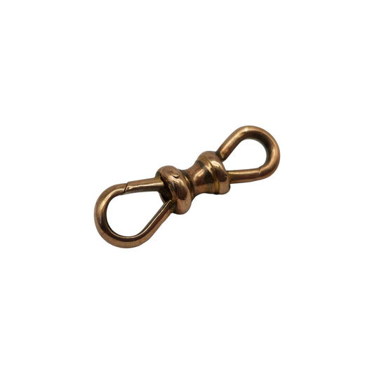 Antique 9ct Rose Gold Double Dog Clip