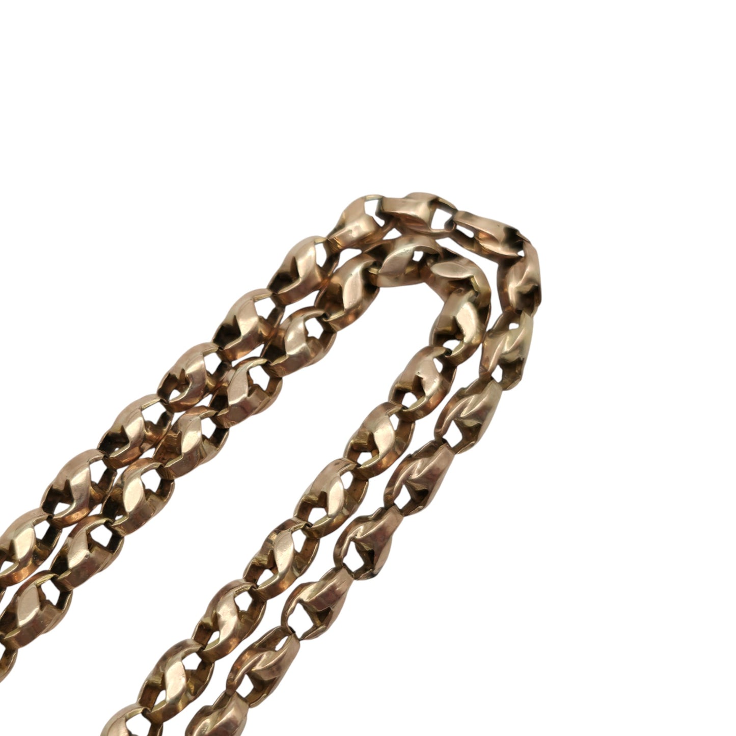 Antique 9ct Gold Chain With Barrel Clasp c.1900 L 55.7 cm 9.0 g.