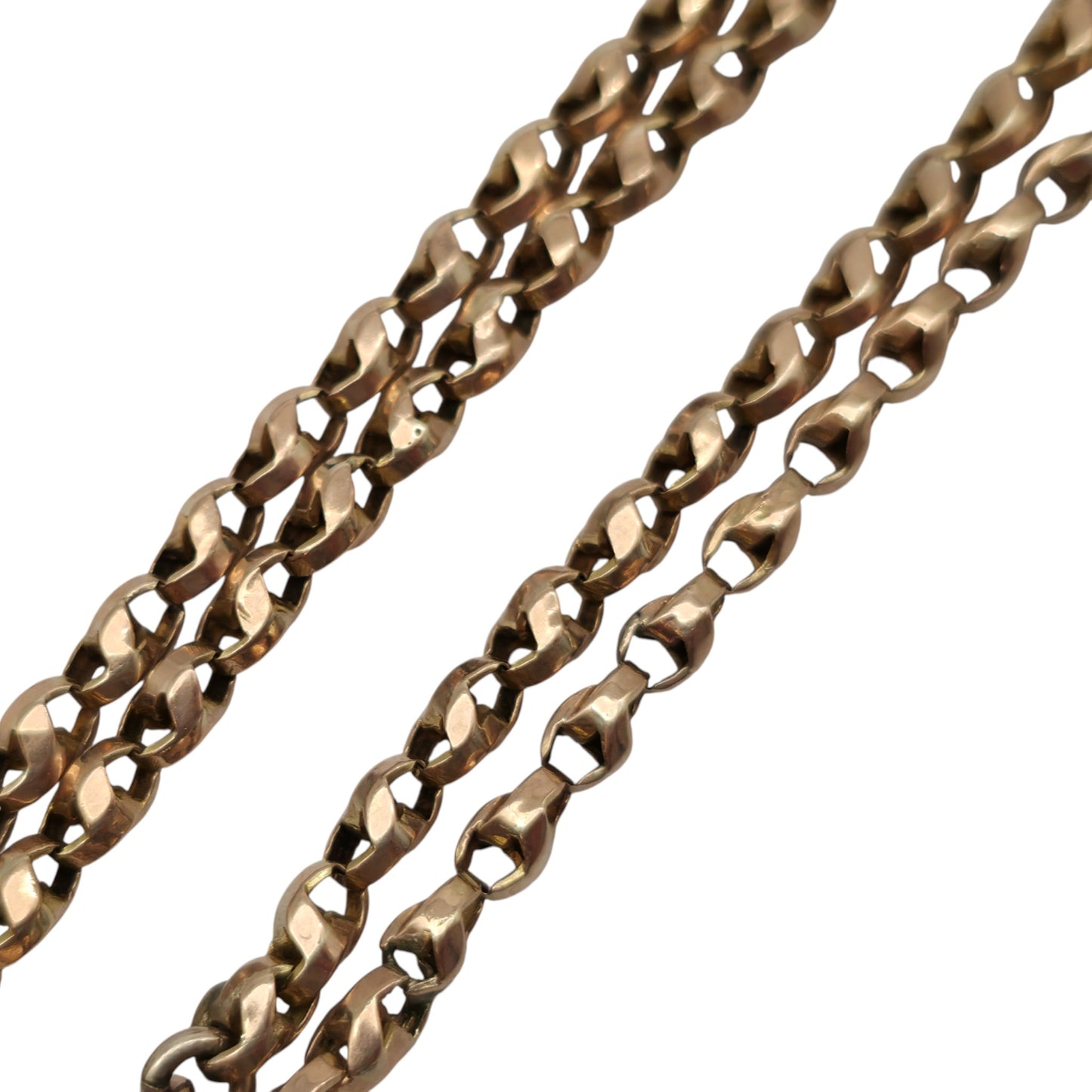 Antique 9ct Gold Chain With Barrel Clasp c.1900 L 55.7 cm 9.0 g.