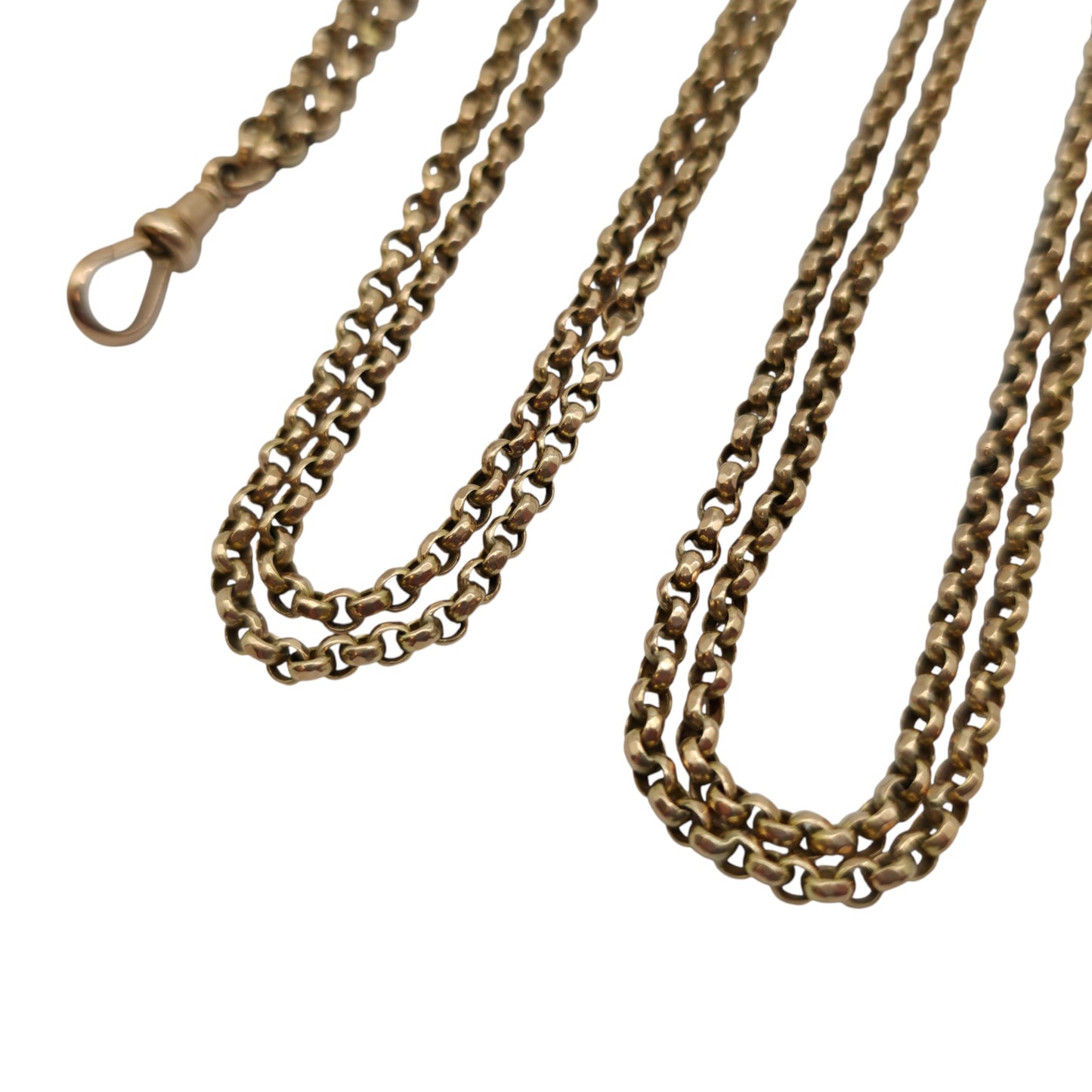 Antique 9ct Rose Gold Guard Chain c.1900 L 162 cm 32.9 g.
