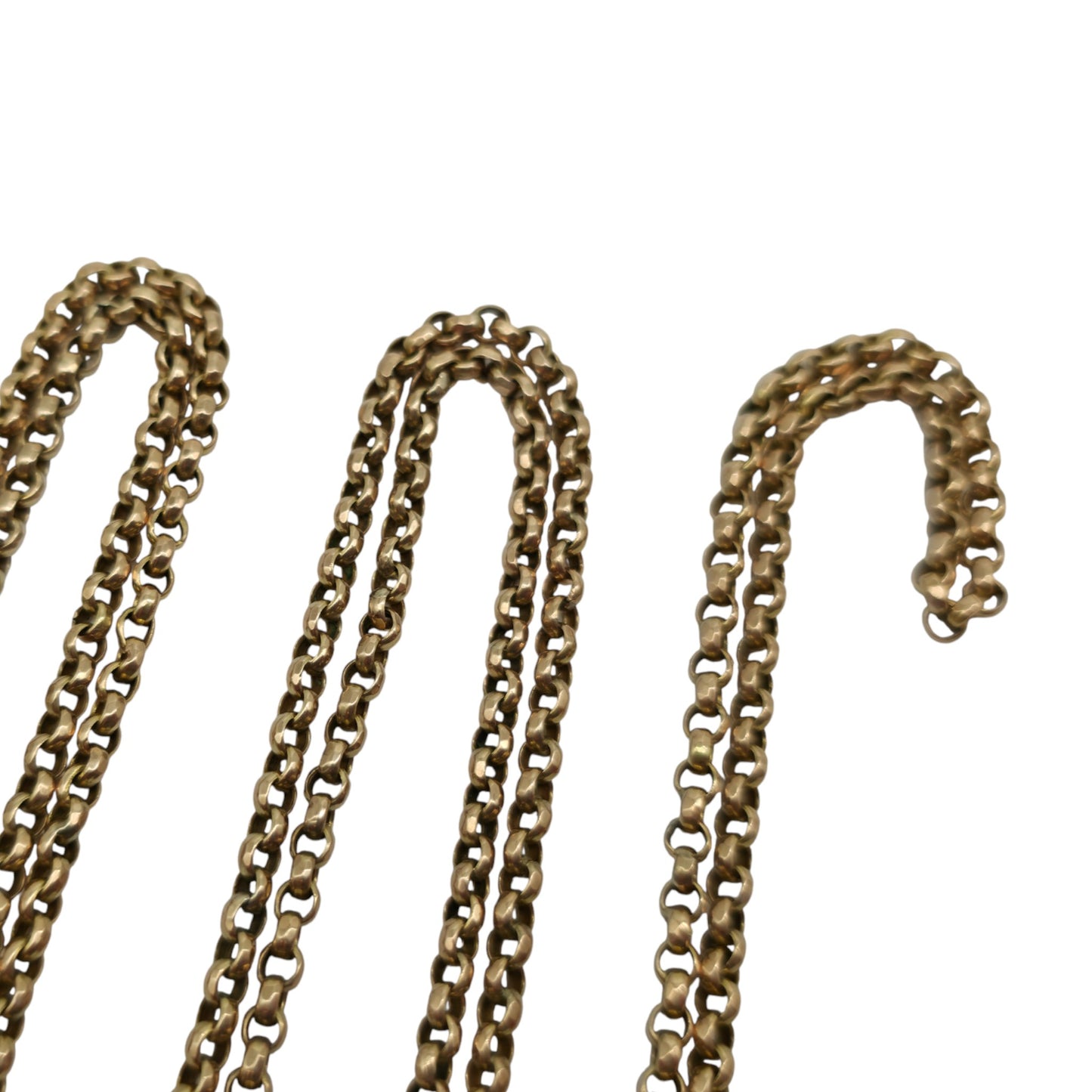 Antique 9ct Rose Gold Guard Chain c.1900 L 162 cm 32.9 g.