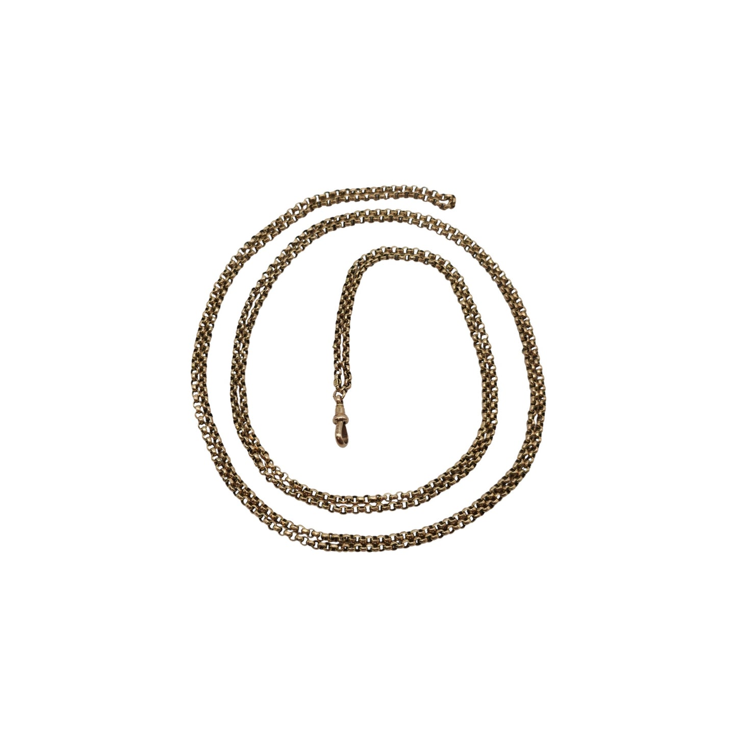 Antique 9ct Rose Gold Guard Chain c.1900 L 162 cm 32.9 g.