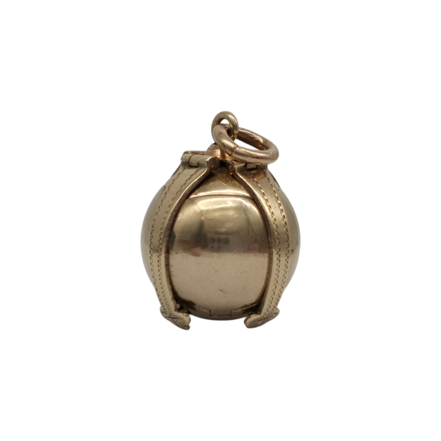 Antique 9ct Gold & Silver Masonic Ball Pendant c.1900, 11.8 g.