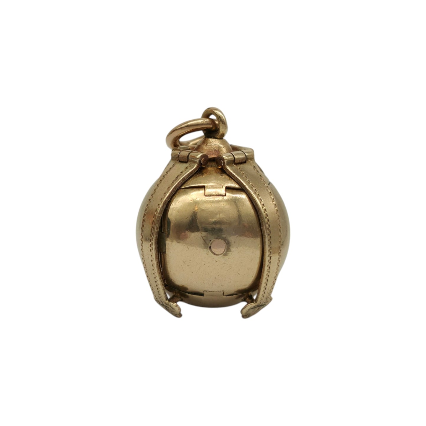 Antique 9ct Gold & Silver Masonic Ball Pendant c.1900, 11.8 g.