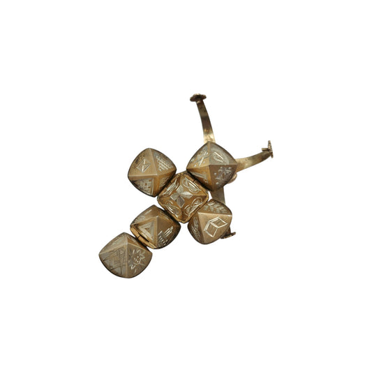 Antique 9ct Gold & Silver Masonic Ball Pendant c.1900, 11.8 g.