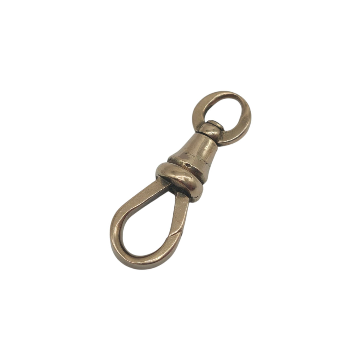 Antique 9ct Rose Gold Swivel Dog Clip c.1900 L 2.5 cm 2.9 g.