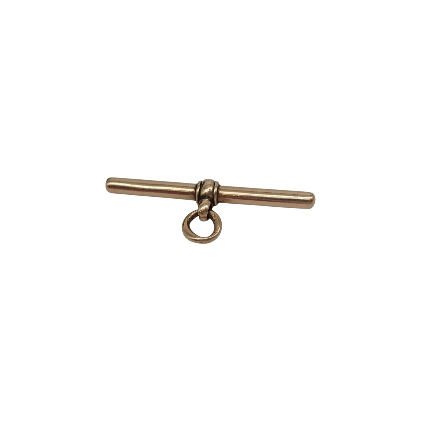 アンティーク 9ct 375 ローズゴールド Tバーペンダント 1900年頃 長さ3.4cm 3.0g