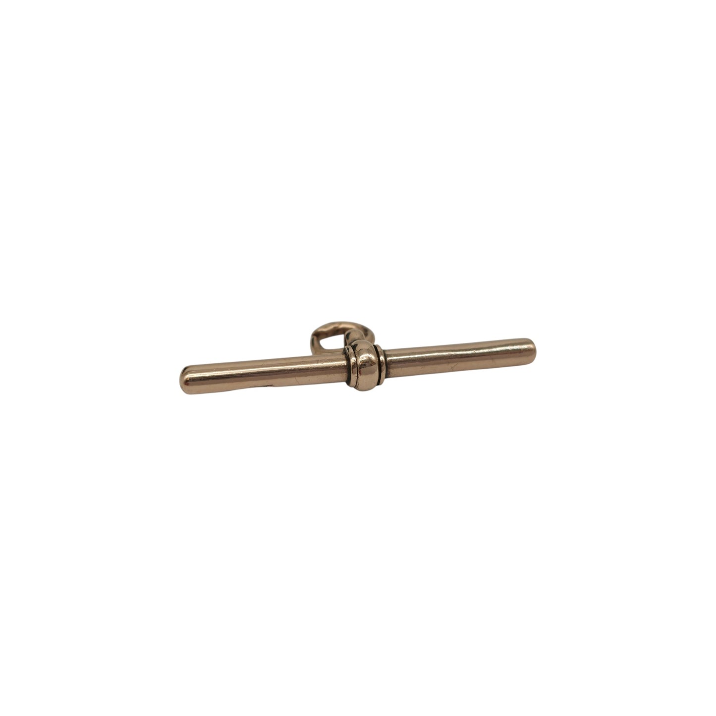 アンティーク 9ct 375 ローズゴールド Tバーペンダント 1900年頃 長さ3.4cm 3.0g