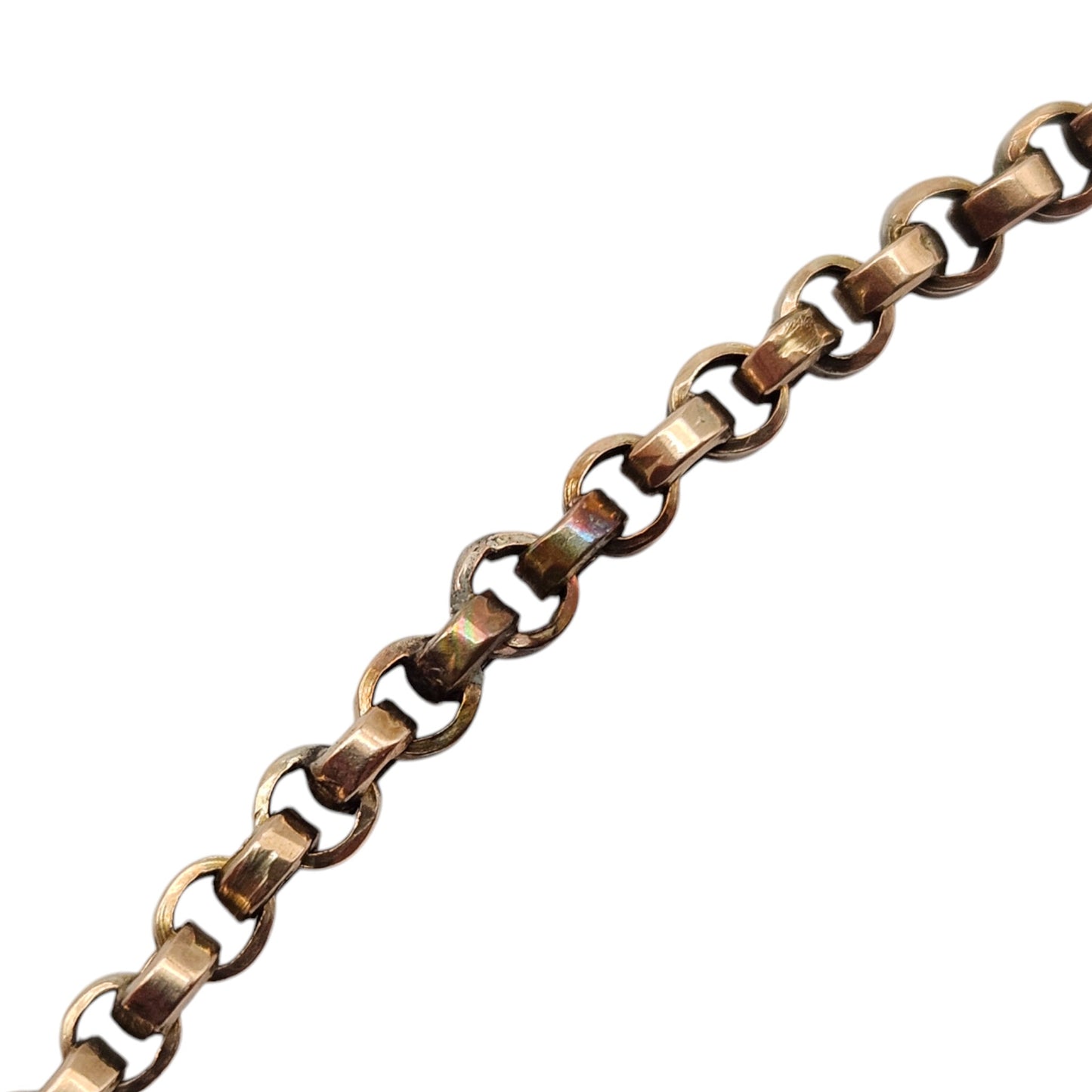 Antique 9ct Rose Gold Guard Chain c.1900 L 154 cm 22.6 g.