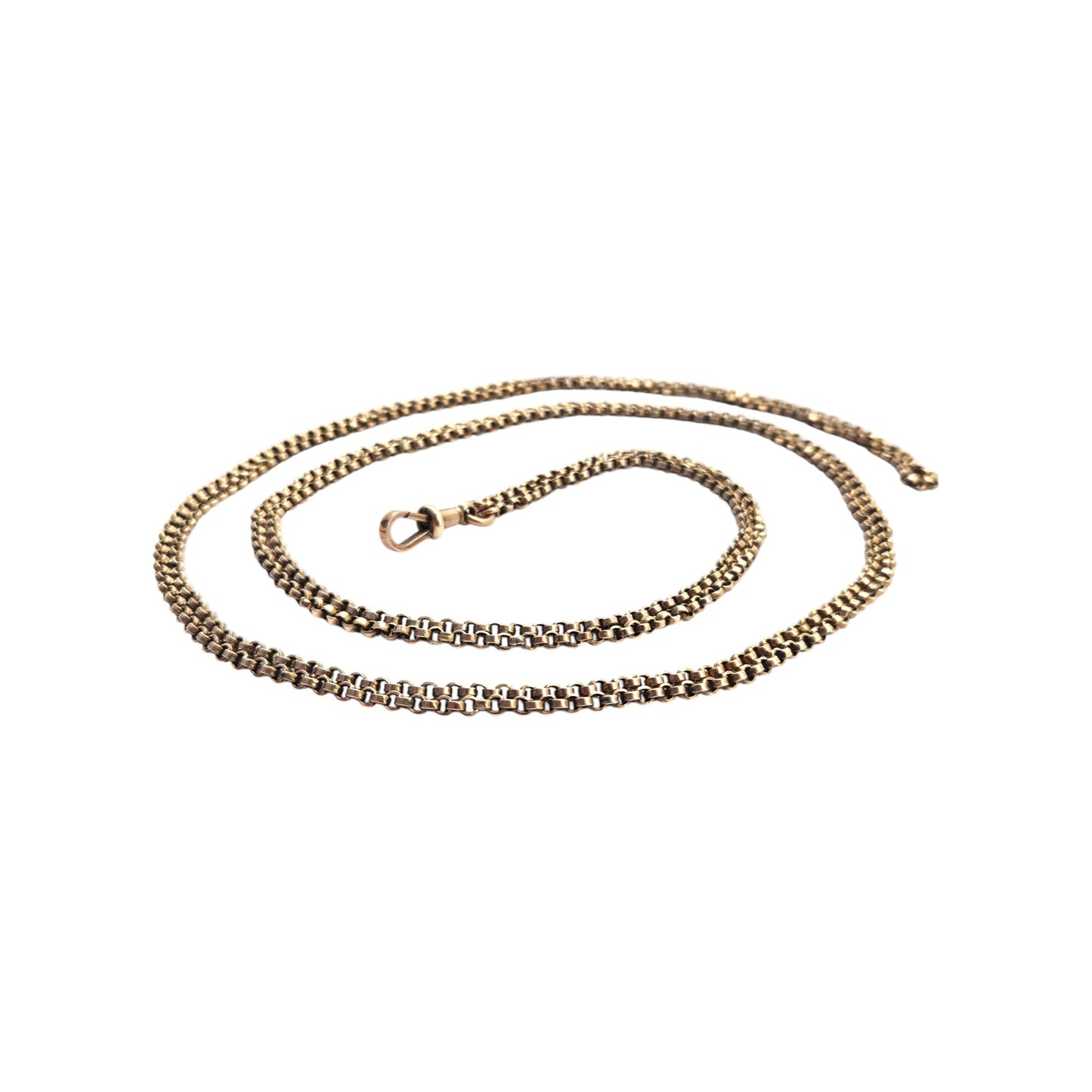 Antique 9ct Rose Gold Guard Chain c.1900 L 154 cm 22.6 g.