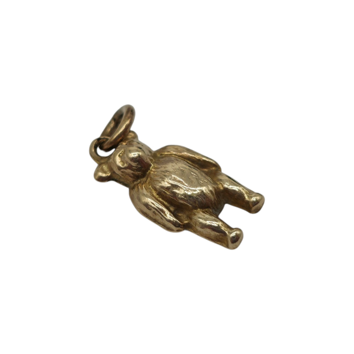 Antique 9ct Yellow Gold Teddy Bear Charm c.1900 L 1.1 cm 0.3 g.