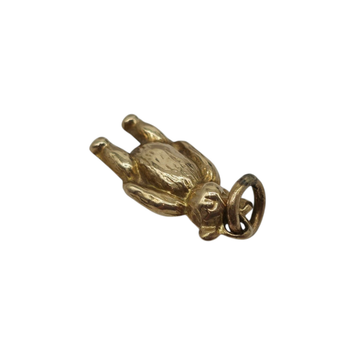 Antique 9ct Yellow Gold Teddy Bear Charm c.1900 L 1.1 cm 0.3 g.
