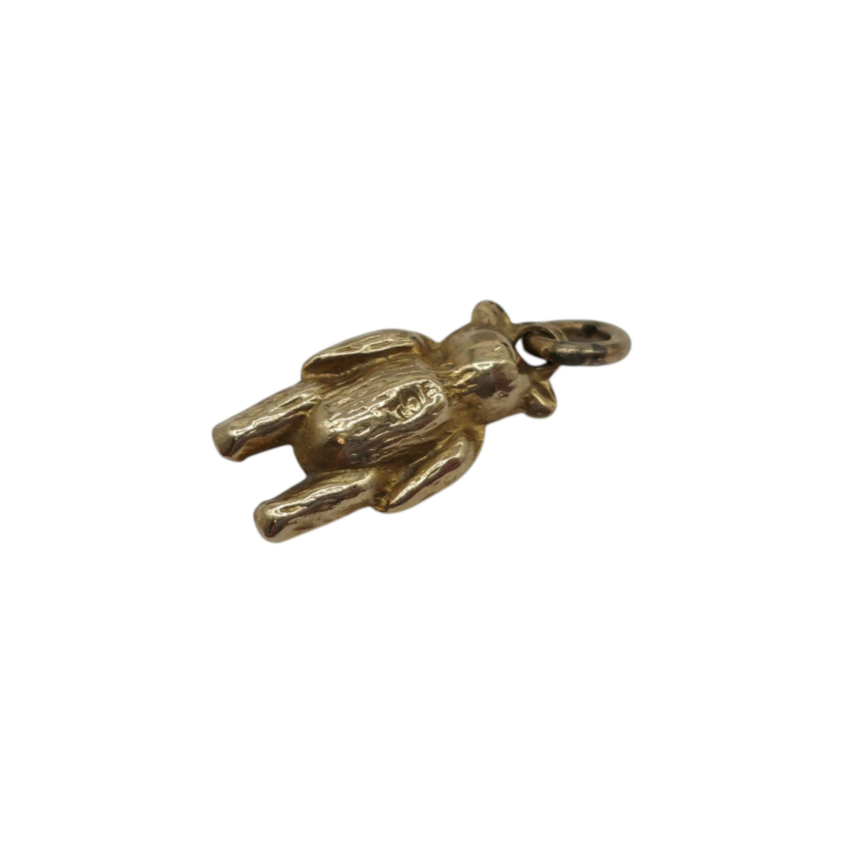Antique 9ct Yellow Gold Teddy Bear Charm c.1900 L 1.1 cm 0.3 g.