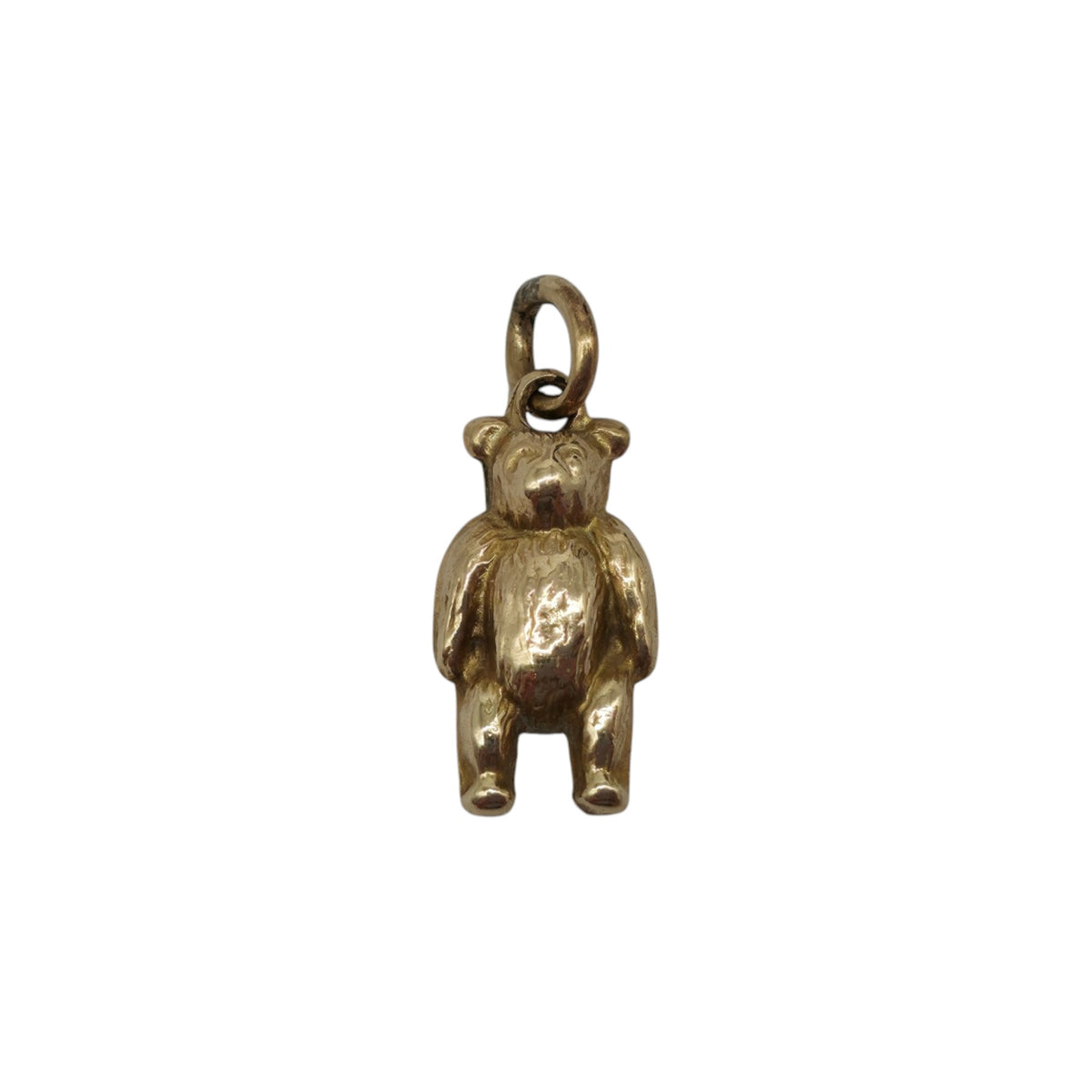 Antique 9ct Yellow Gold Teddy Bear Charm c.1900 L 1.1 cm 0.3 g.