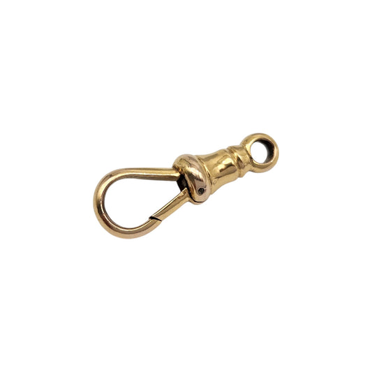 Antique 9ct Yellow Gold Dog Clip c.1900 L 1.9 cm 1.4 g.