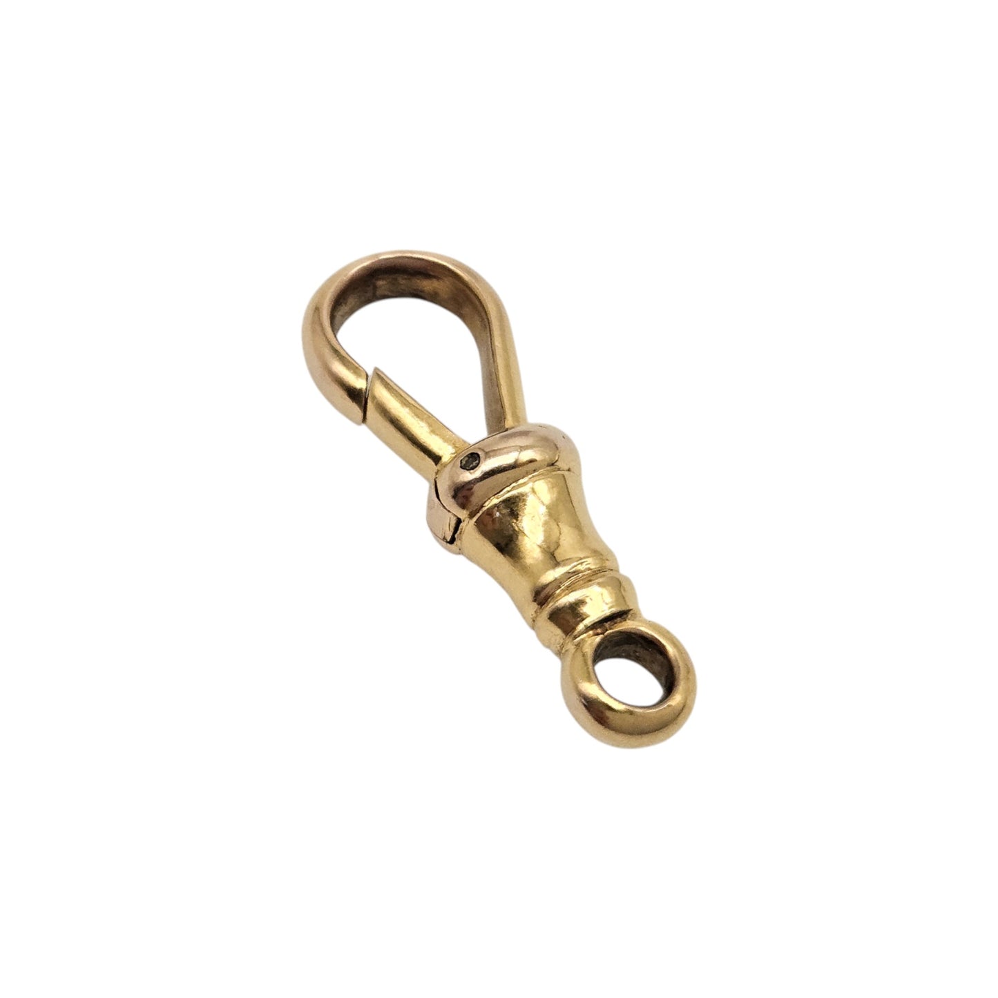 Antique 9ct Yellow Gold Dog Clip c.1900 L 1.9 cm 1.4 g.