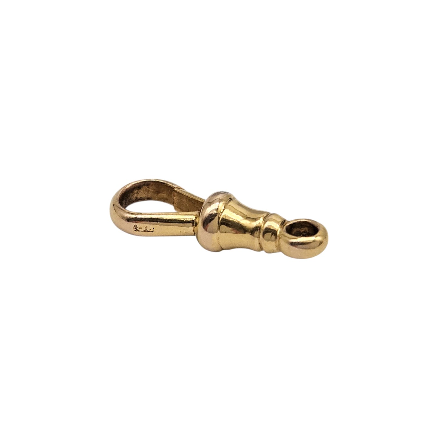 Antique 9ct Yellow Gold Dog Clip c.1900 L 1.9 cm 1.4 g.