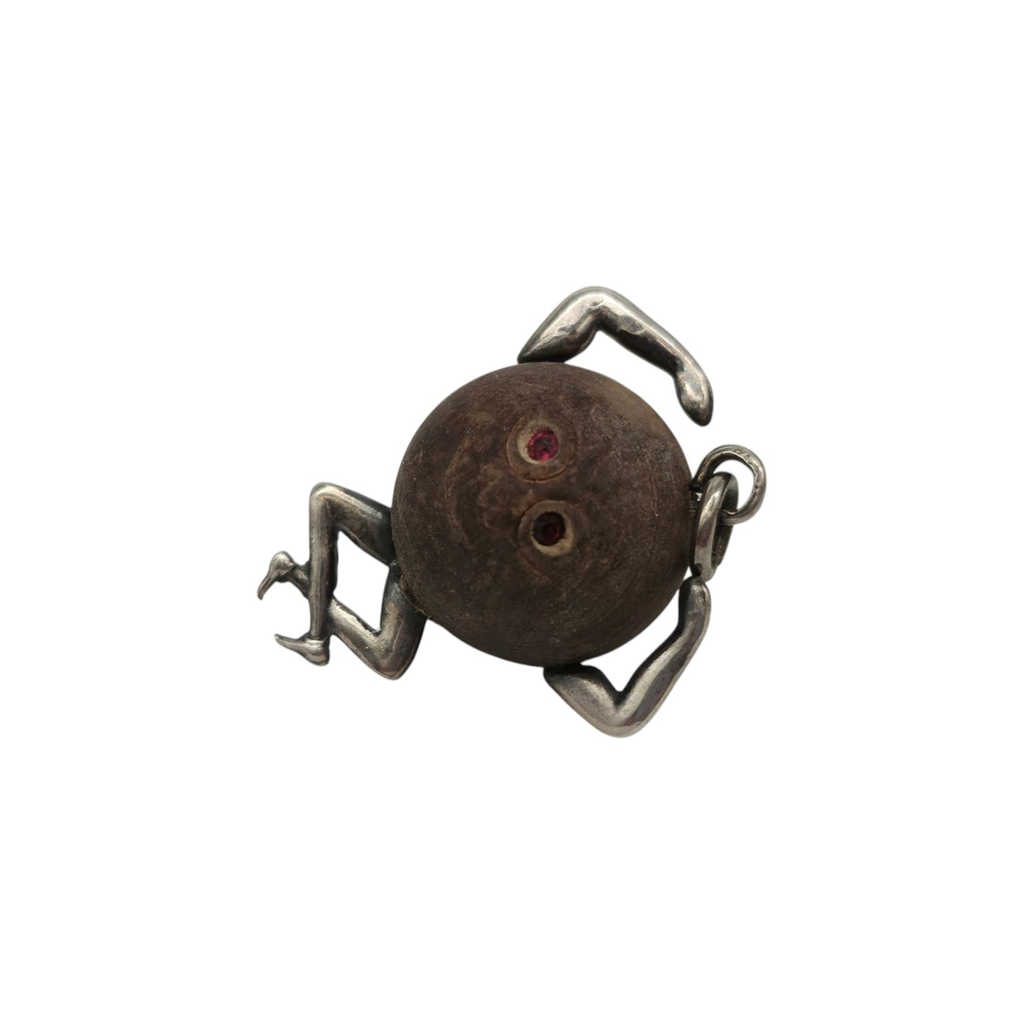 Antique Silver "Touch Wud" Lucky Charm