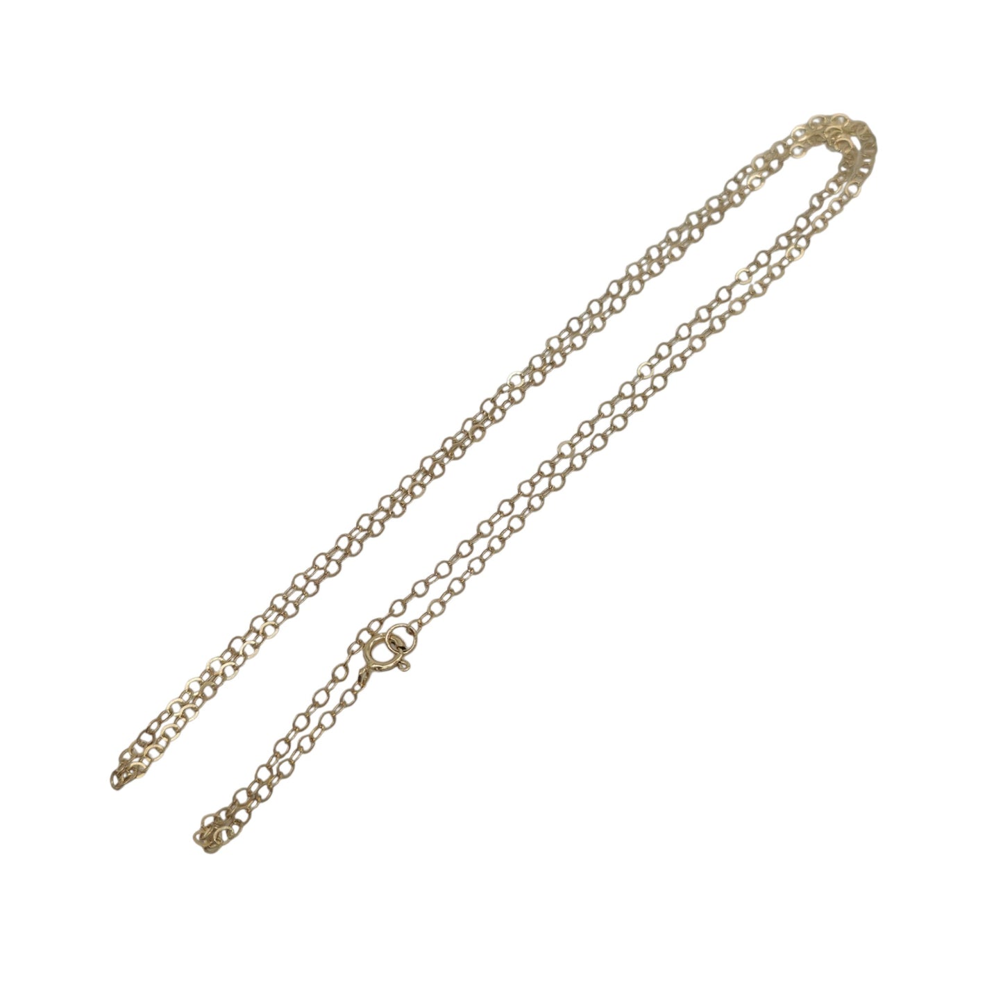 Fine 9ct Yellow Gold Cable Chain L 40.3 cm 0.7 g.