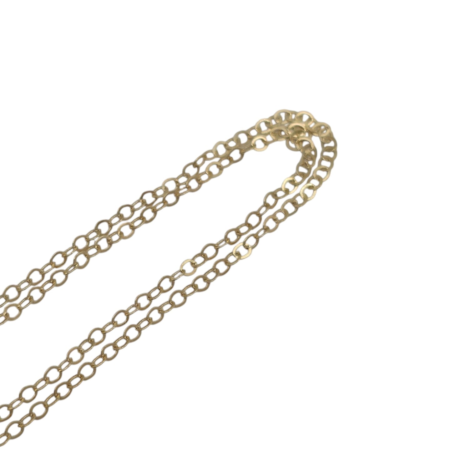 Fine 9ct Yellow Gold Cable Chain L 40.3 cm 0.7 g.