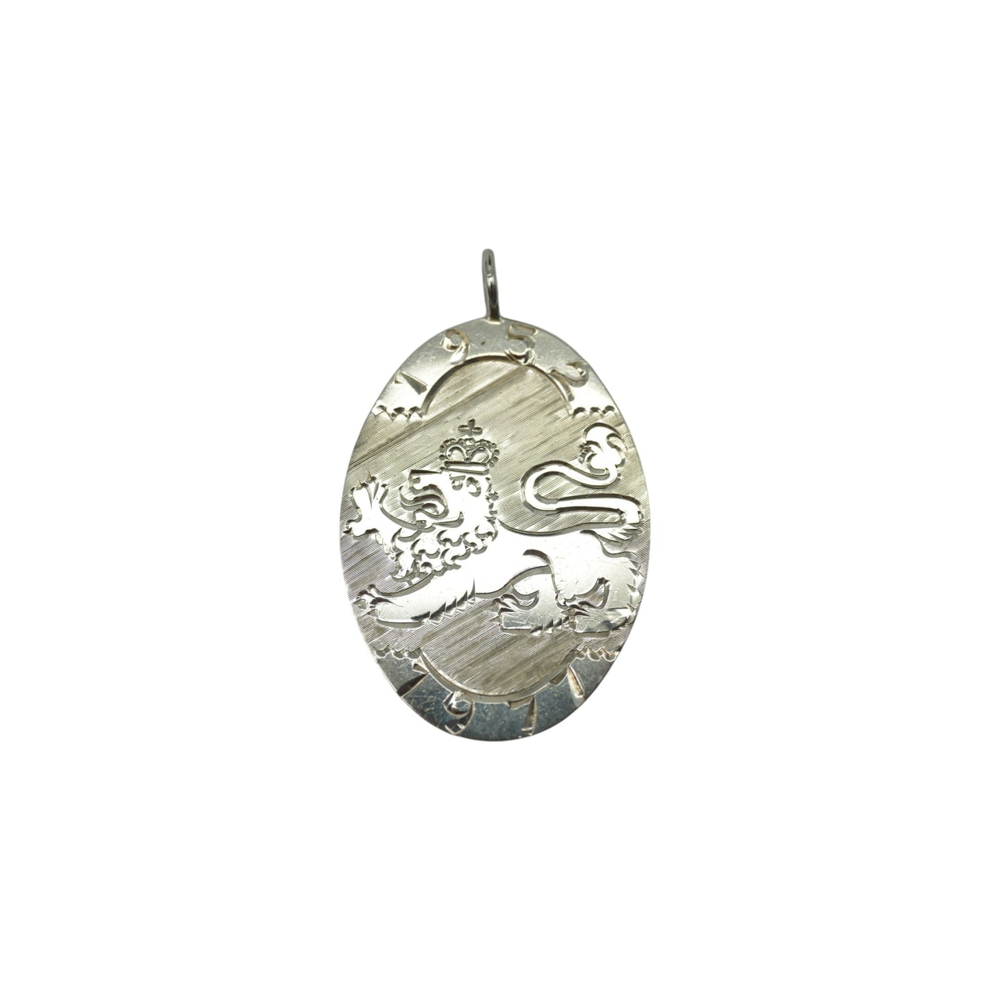 Solid Sterling Silver Ingot Pendant 1977 by B&S 4.1 cm 15 g.