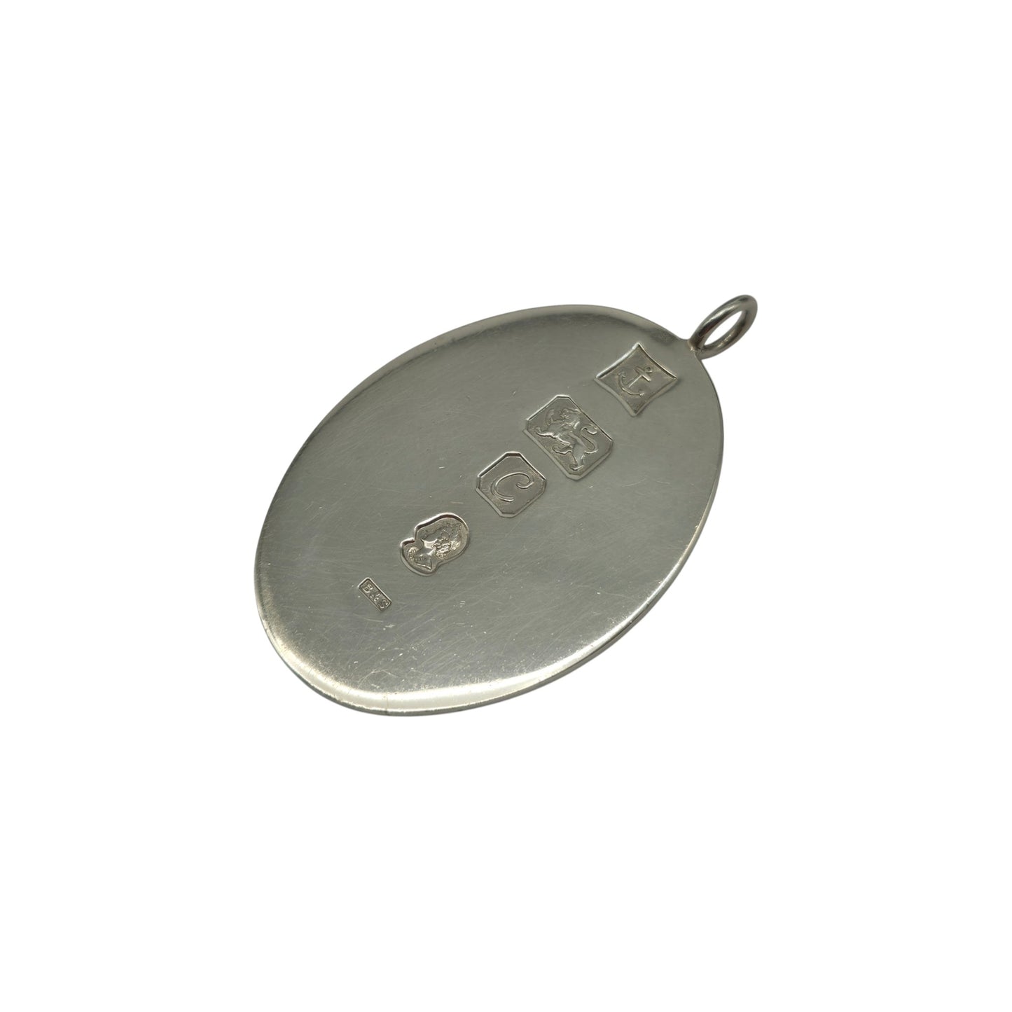 Solid Sterling Silver Ingot Pendant 1977 by B&S 4.1 cm 15 g.
