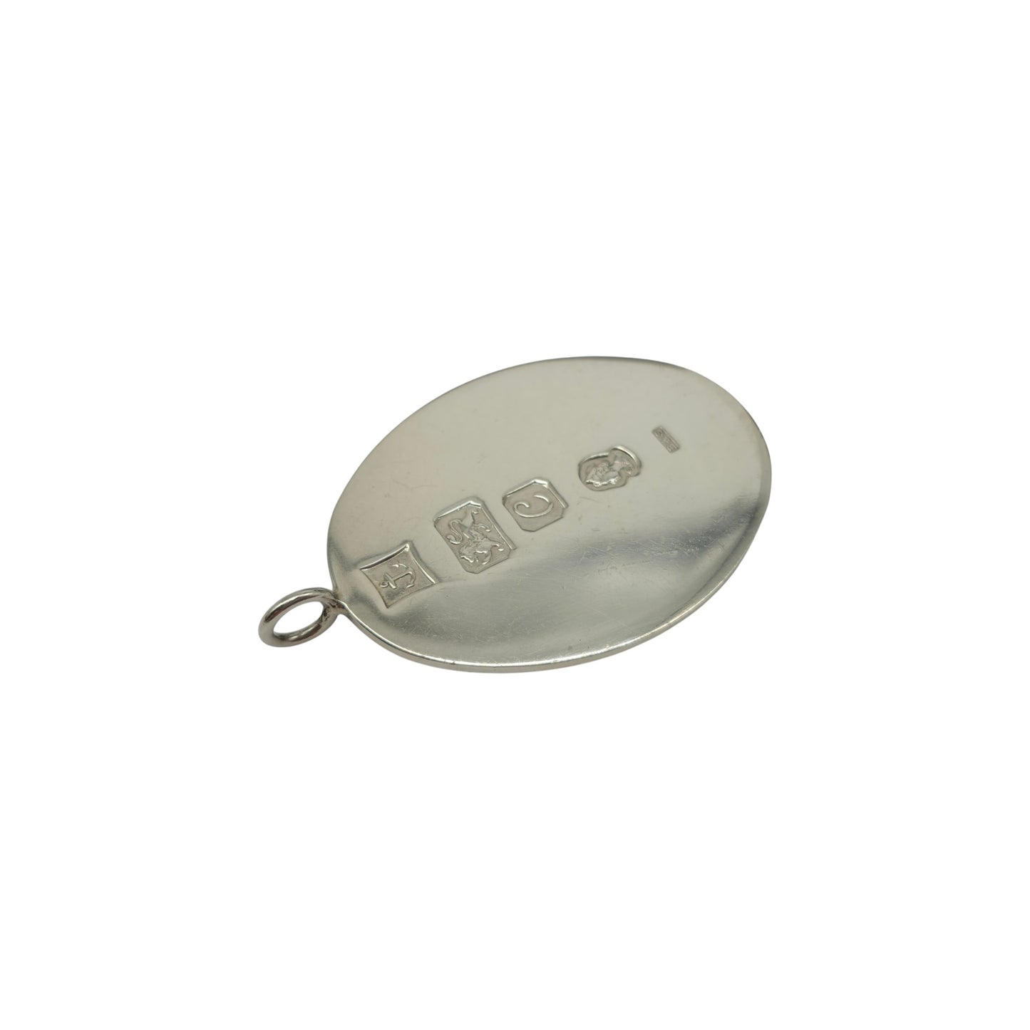 Solid Sterling Silver Ingot Pendant 1977 by B&S 4.1 cm 15 g.