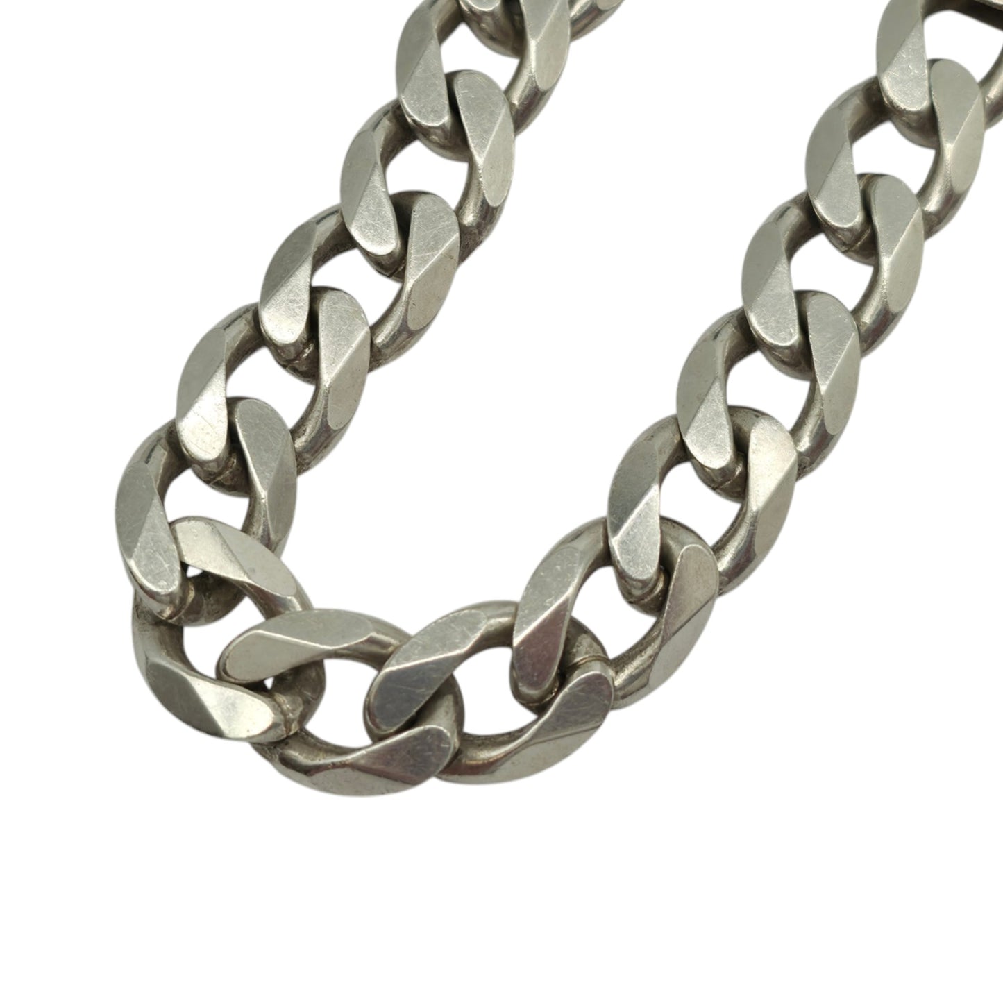 Sterling Silver Curb Link Bracelet L 20.5 cm 34 g.