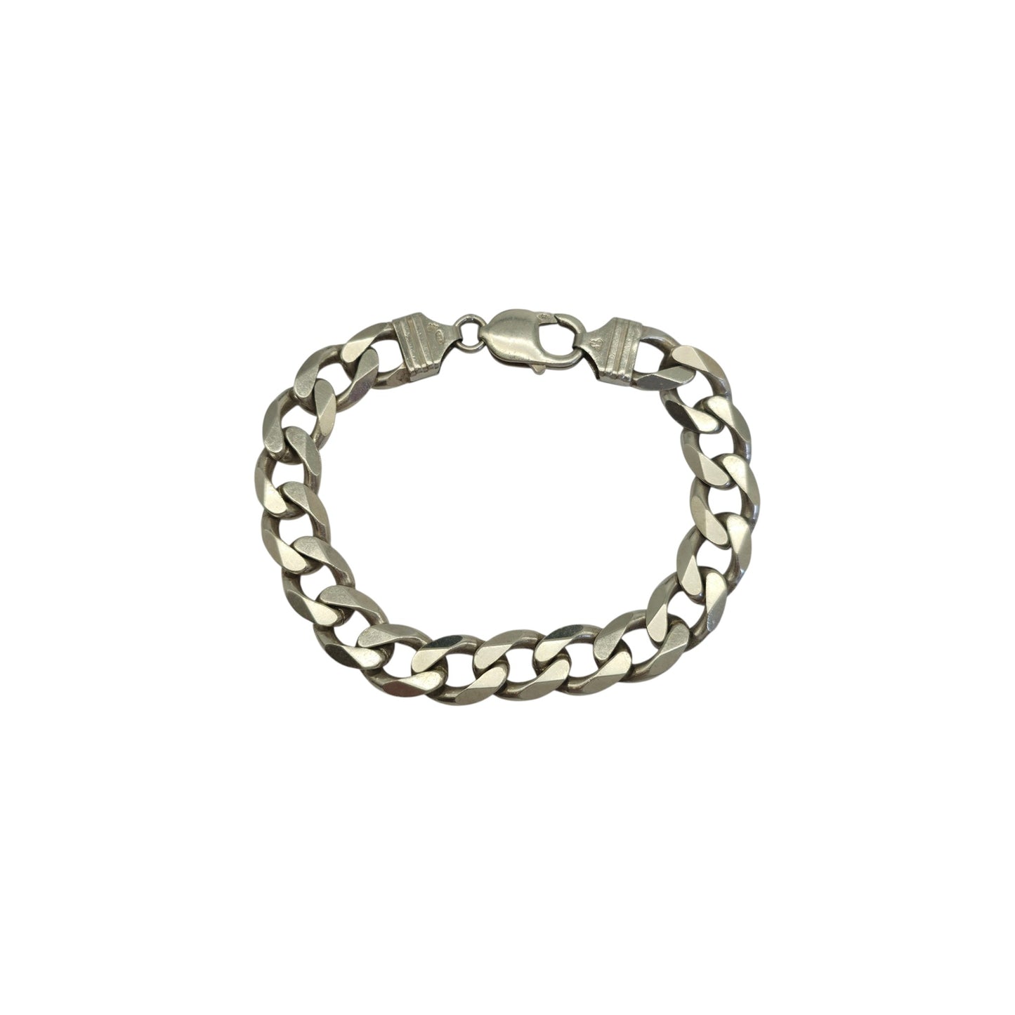 Sterling Silver Curb Link Bracelet L 20.5 cm 34 g.