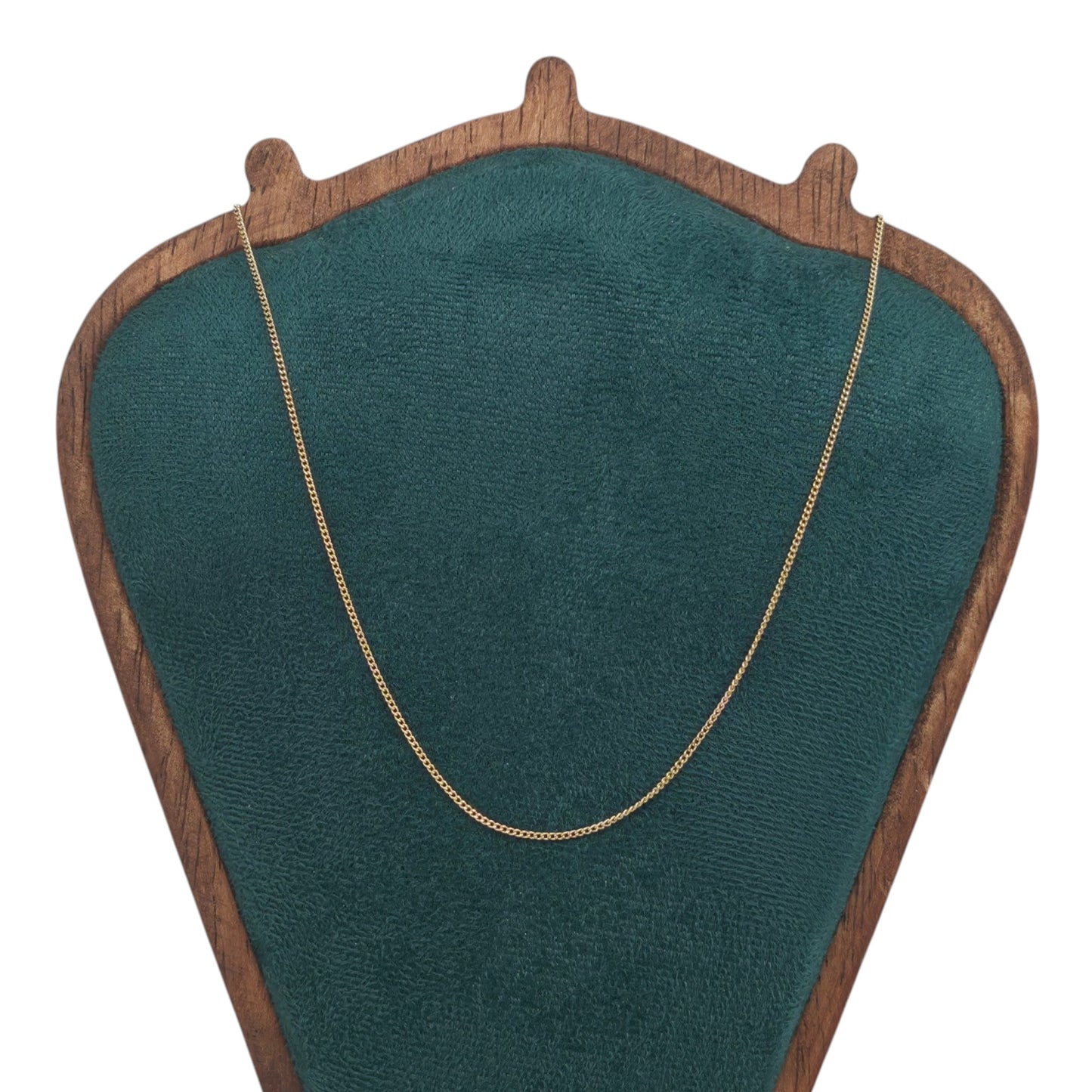 Unoaerre 9ct 375 Yellow Gold Fine Curb Chain L 41.0 cm 1.5 g.