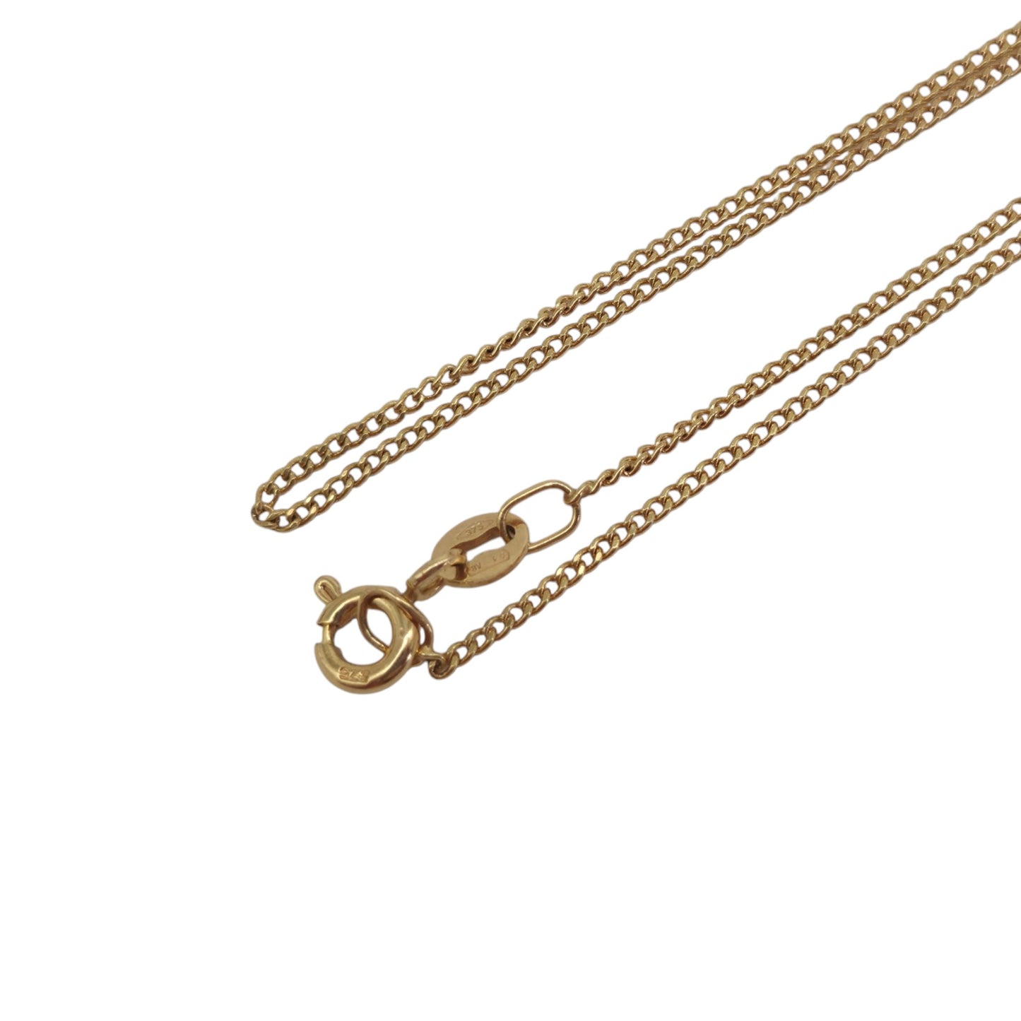 Unoaerre 9ct 375 Yellow Gold Fine Curb Chain L 41.0 cm 1.5 g.