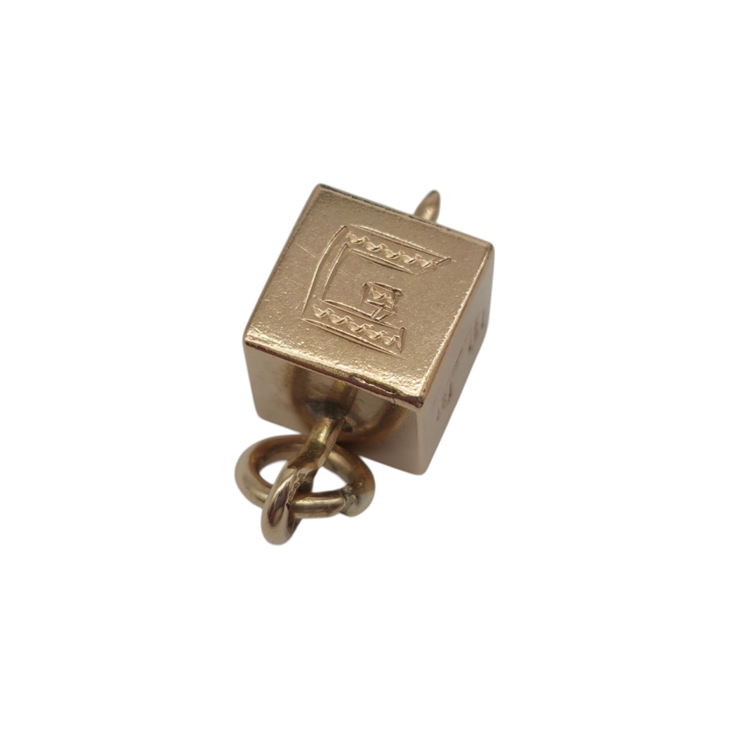 珍しい14金イエローゴールドスピナーチャーム 長さ1.6cm 2.1g