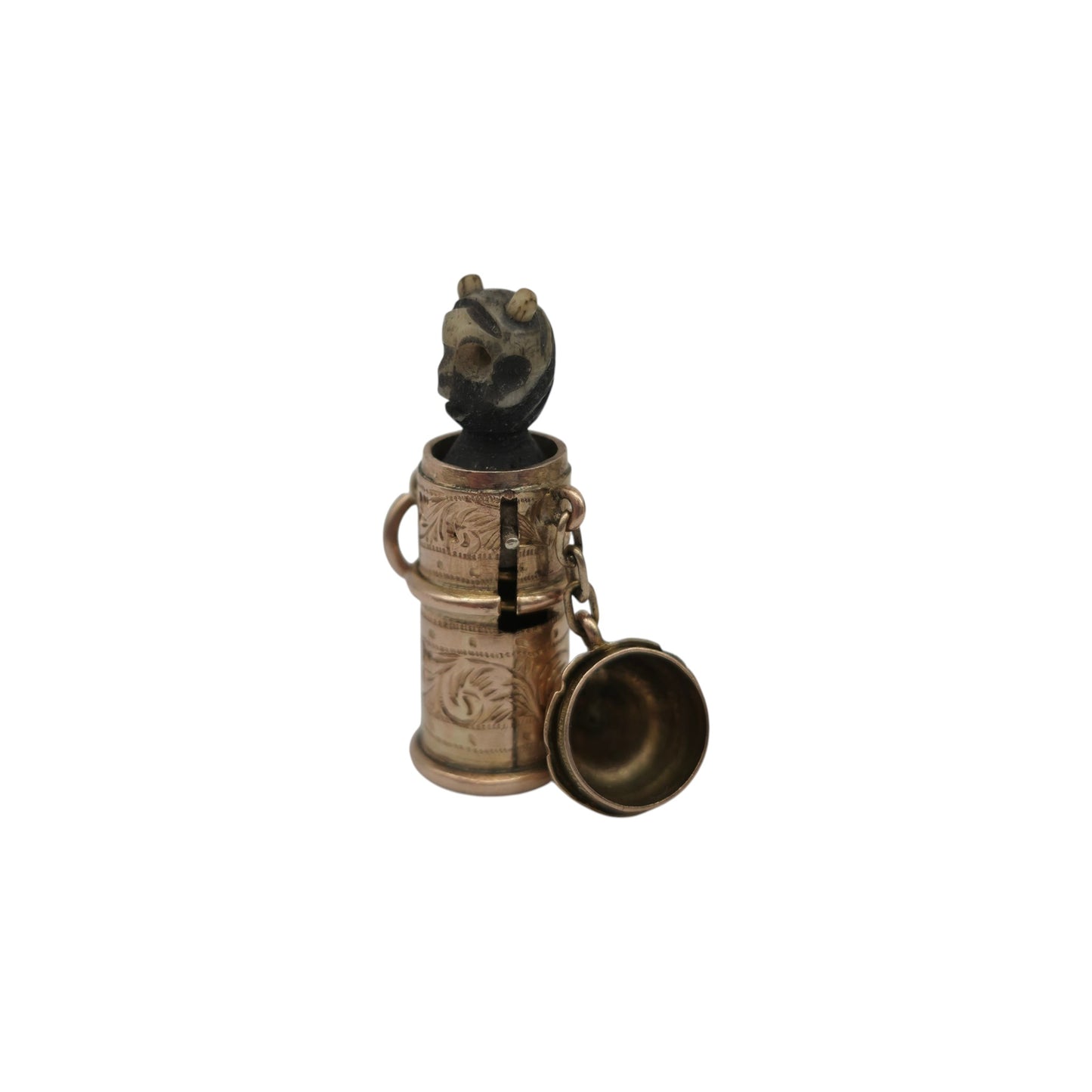 レア ヴィクトリアン 9ct 375 イエローゴールド ポップアップ デビルチャーム 1899年製 長さ2.3cm 2.7g