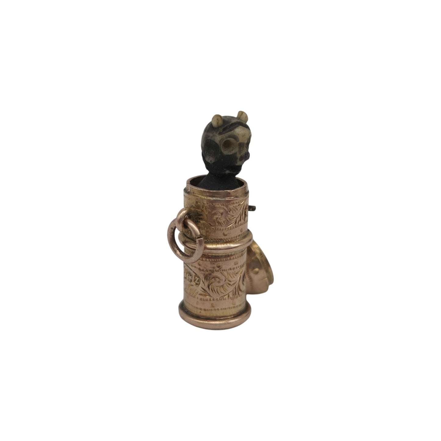 レア ヴィクトリアン 9ct 375 イエローゴールド ポップアップ デビルチャーム 1899年製 長さ2.3cm 2.7g