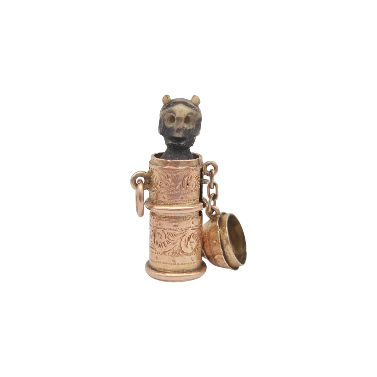 レア ヴィクトリアン 9ct 375 イエローゴールド ポップアップ デビルチャーム 1899年製 長さ2.3cm 2.7g